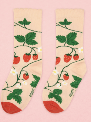 Κάλτσες Strawberry Plant Κόκκινο